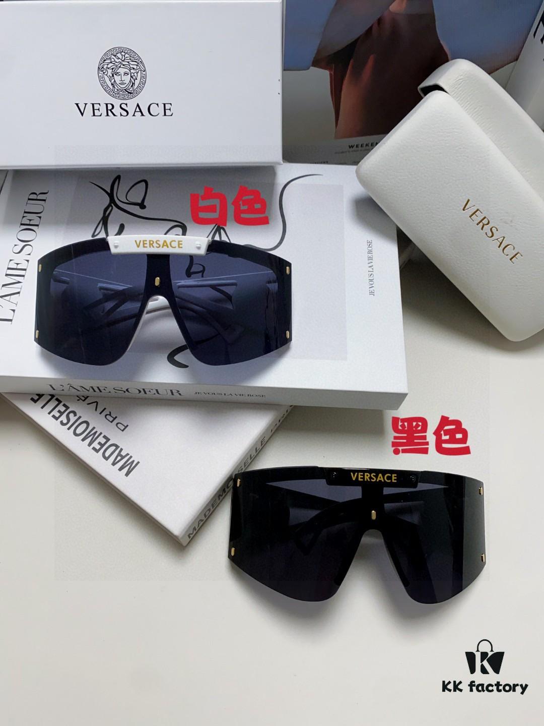 6931f8773a89a121ed549bcc Versace 2025 New Arrival European and American Style One-Piece Sunglasses, Fashionable Oversized Hollow-Out Sunglasses for Men and Women