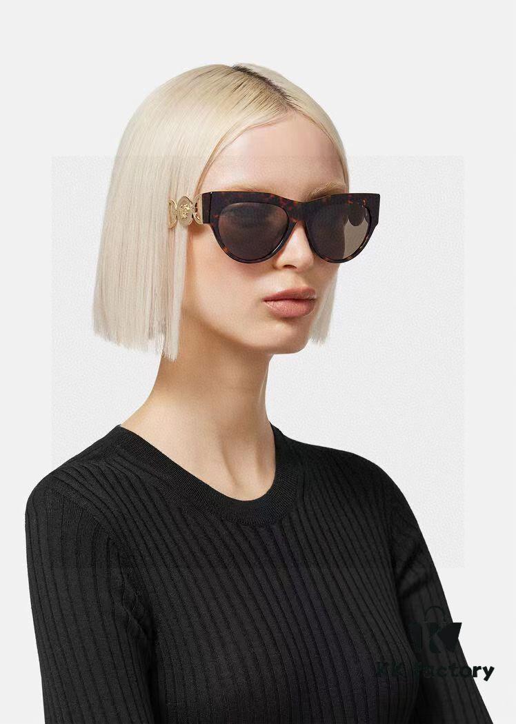VERSACE Versace 2025 New Arrival Unisex Trendy Sunglasses Stylish UV Protection Sunglasses Korean Fashion Celebrity Style