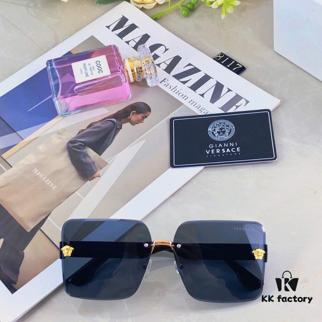 6931f8883a89a121ed549cbc Versac* New Fashionable and Stylish Sunglasses for Women, Minimalist Streetwear Trendy UV-Protective Sunglasses