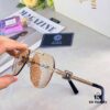 Versac* Sunglasses, Trendy Online Celebrity Glasses, European and American Style Double-Bridge Metal Fashion Goggle for Men and Women