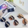 Versac* Sunglasses, Trendy Online Celebrity Glasses, European and American Style Double-Bridge Metal Fashion Goggle for Men and Women