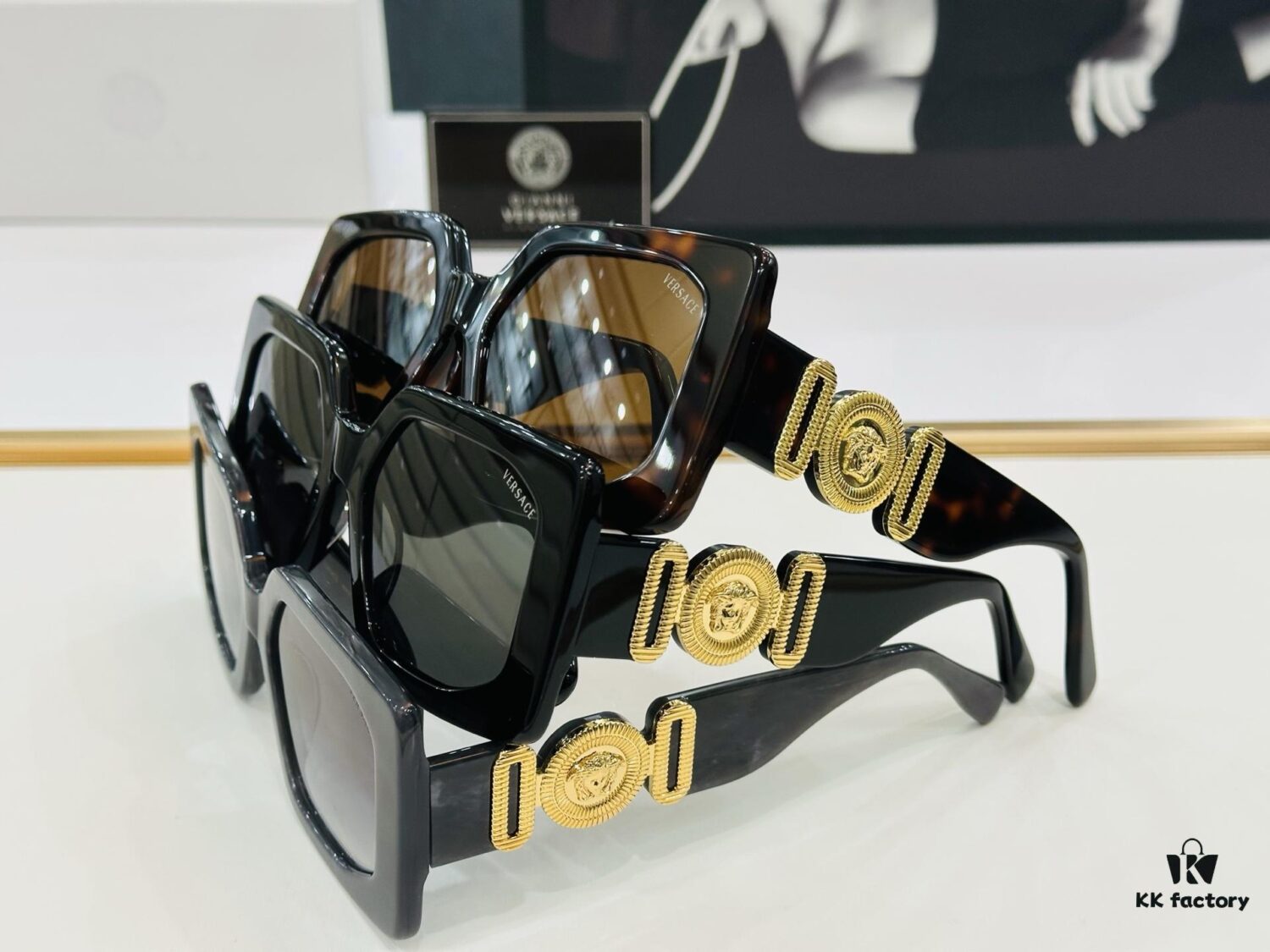 VERSACE Vancase Home ✨MOD: VE6786 Size: 55□19-148 ✨D Style Sunglasses Eyewear