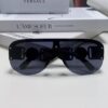 Versace Men's One-Piece Aviator Sunglasses, Retro Oversized Unisex Fashion Shades