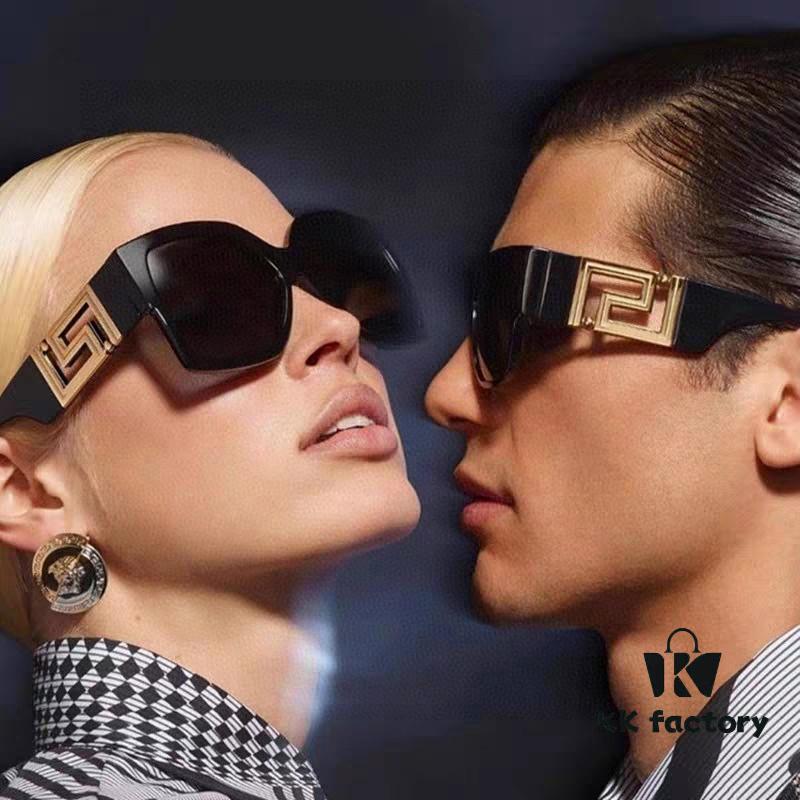 6931f88f3a89a121ed549d19 Versace 2025 Women's Trendy Avant-Garde Street-Style Oversized Square Sunglasses with Cut-Out Design, UV-Protective Fashion Sun Glasses