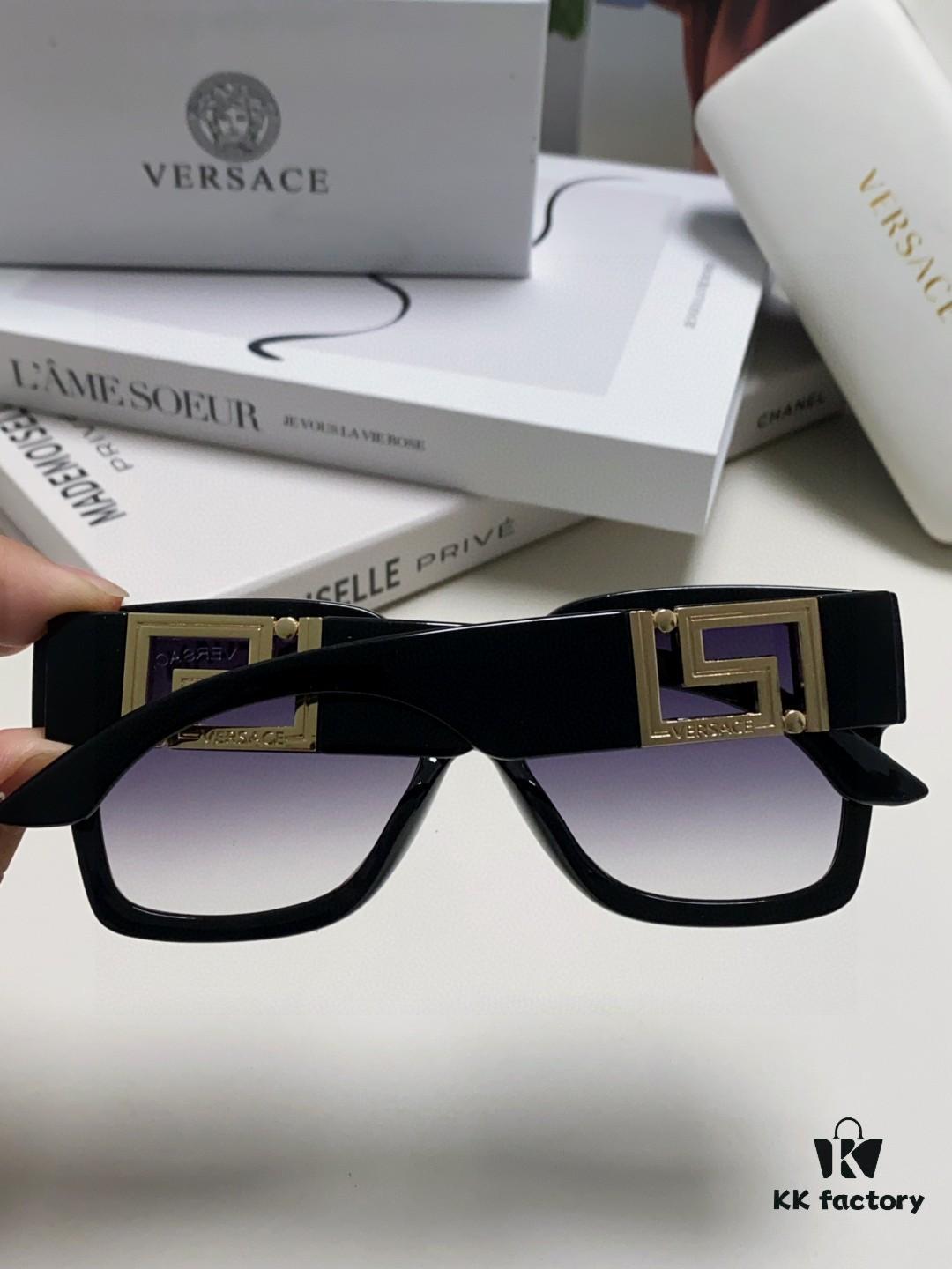 6931f88f3a89a121ed549d1f Versace 2025 Women's Trendy Avant-Garde Street-Style Oversized Square Sunglasses with Cut-Out Design, UV-Protective Fashion Sun Glasses