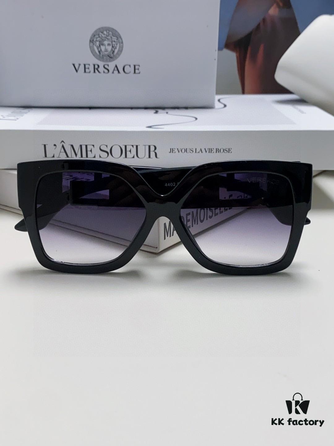 6931f88f3a89a121ed549d21 Versace 2025 Women's Trendy Avant-Garde Street-Style Oversized Square Sunglasses with Cut-Out Design, UV-Protective Fashion Sun Glasses