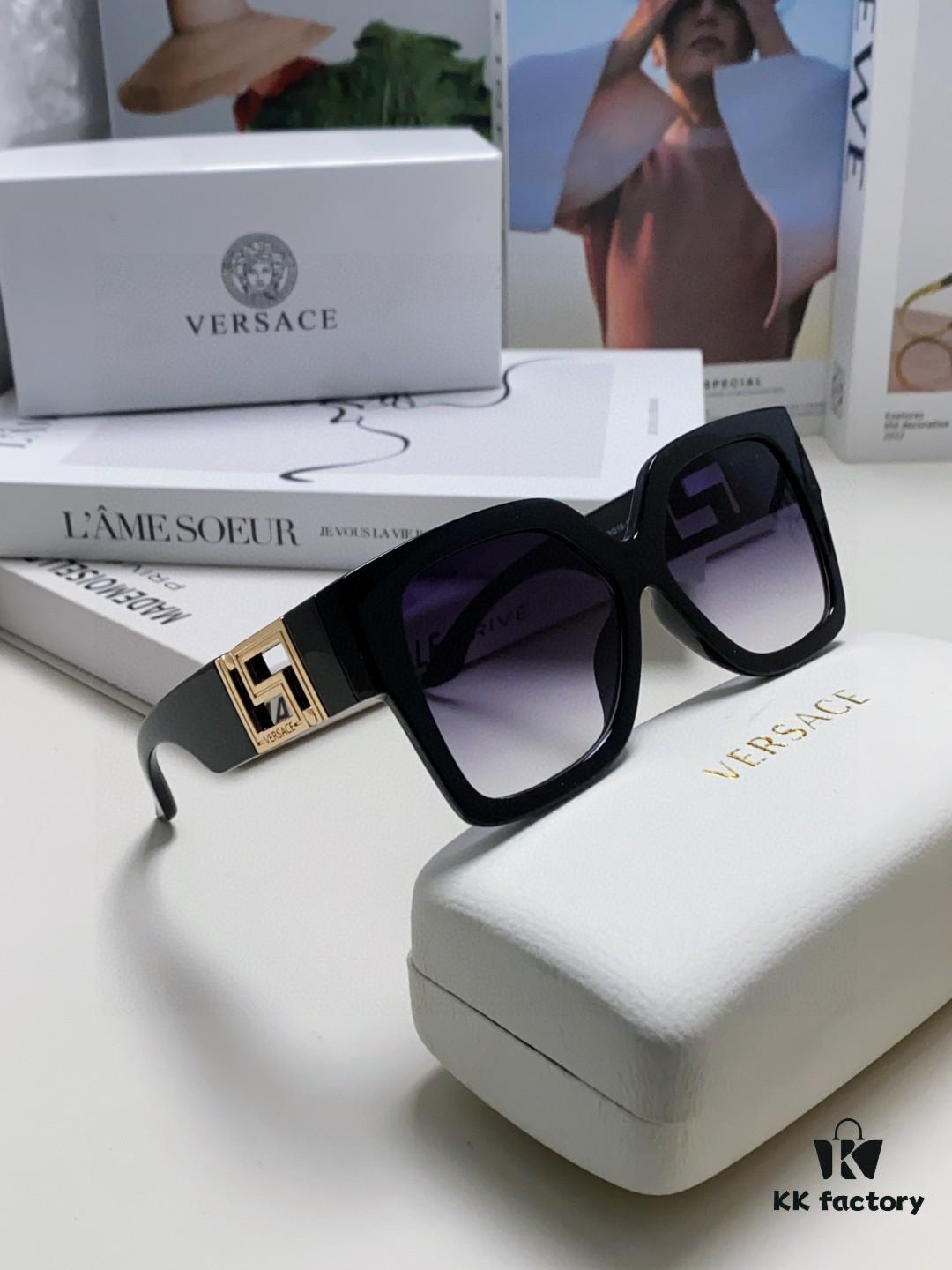 6931f88f3a89a121ed549d22 Versace 2025 Women's Trendy Avant-Garde Street-Style Oversized Square Sunglasses with Cut-Out Design, UV-Protective Fashion Sun Glasses