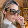 6931f88f3a89a121ed549d25 Versace 2025 Women's Sunglasses, Trendy Avant-Garde Street-Style Oversized Square Frame Sun Glasses with Cut-Out Design, UV-Protective Fashion Eyewear
