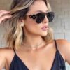 6931f8913a89a121ed549d3a Versace 2025 Luxury Women's Pilot Engraved Sunglasses, European Style Celebrity-Inspired Travel Driving Shades