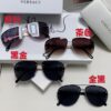 6931f8923a89a121ed549d4f Versace 2025 Luxury Women's Pilot Engraved Sunglasses, European Style Star Same-style Travel Driving Frog Mirror VE2250 Eyewear