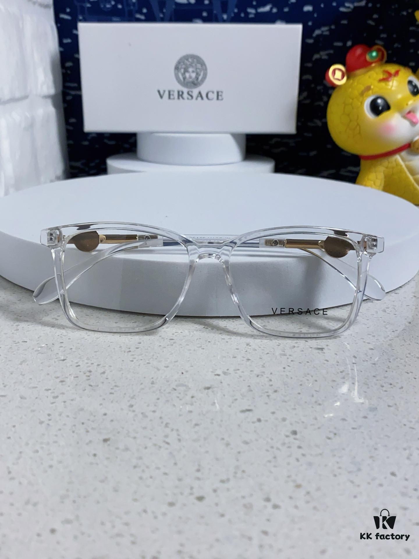 6931f8983a89a121ed549d9b Versace Women's Square Logo Sunglasses Fashionable Unisex Optical Frame