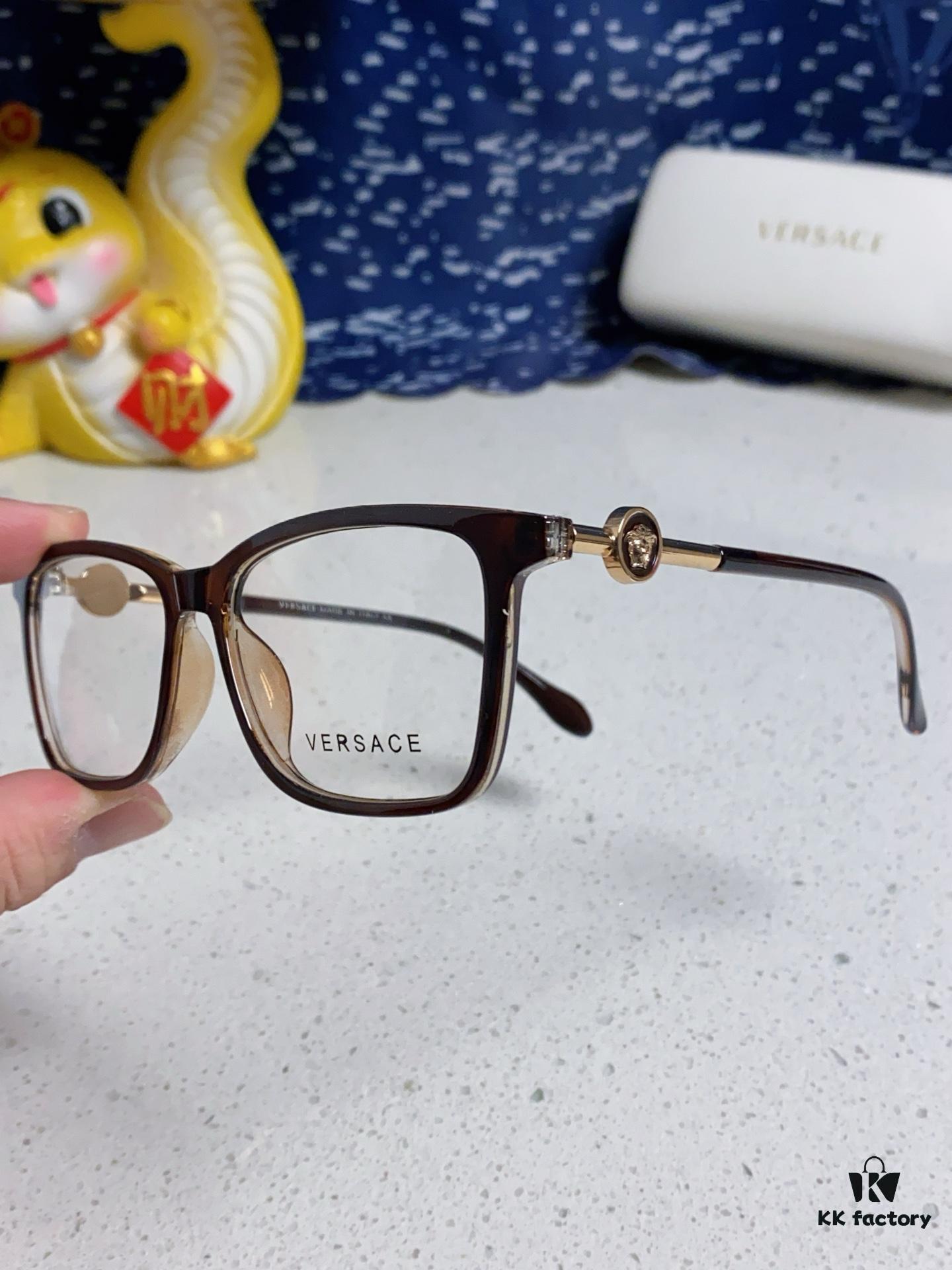 6931f8993a89a121ed549da2 Versace Women's Square Logo Sunglasses, Fashionable Unisex Optical Frame, Suitable for Daily Wear