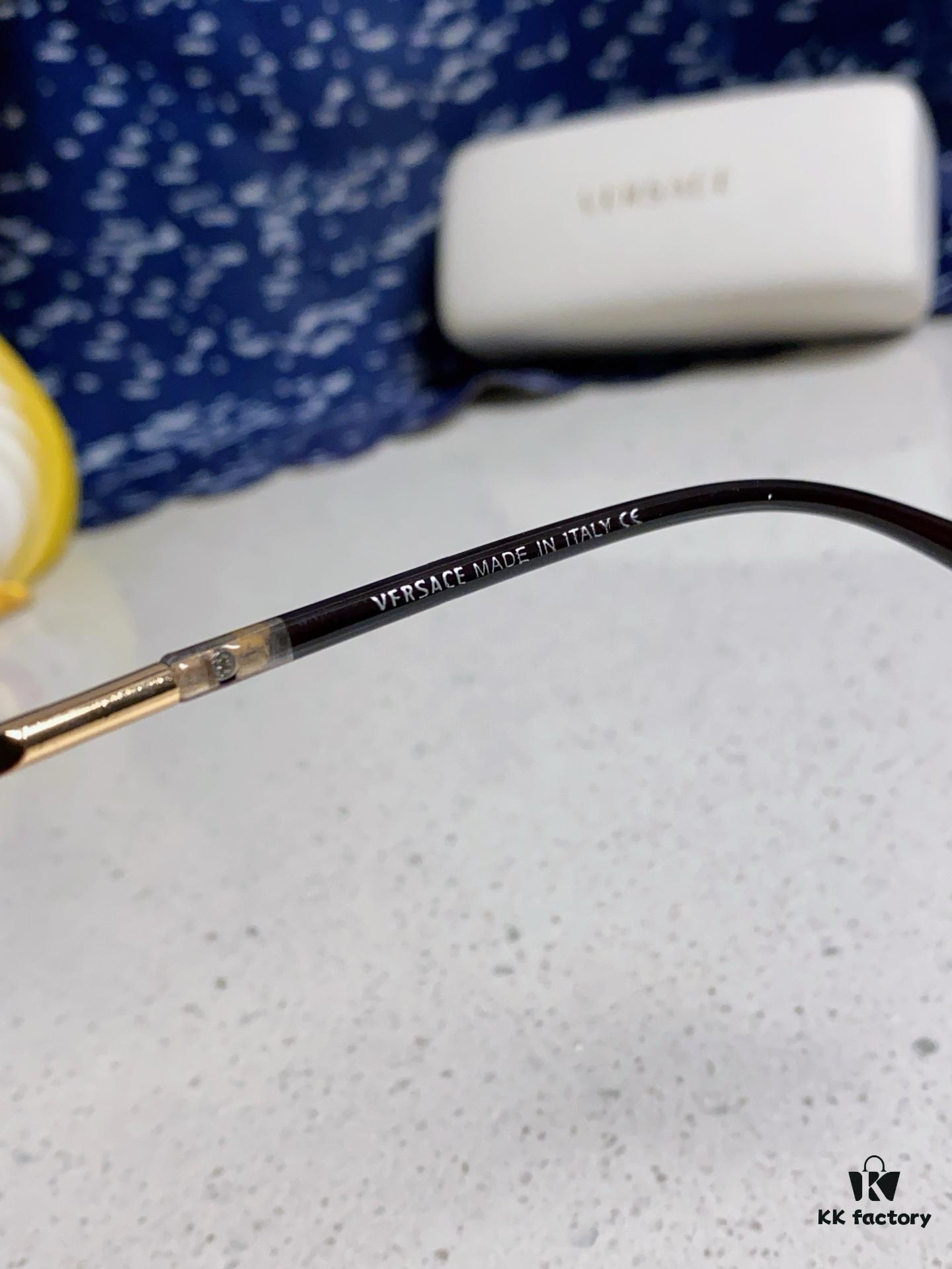 6931f8993a89a121ed549da4 Versace Women's Square Logo Sunglasses, Fashionable Unisex Optical Frame, Suitable for Daily Wear