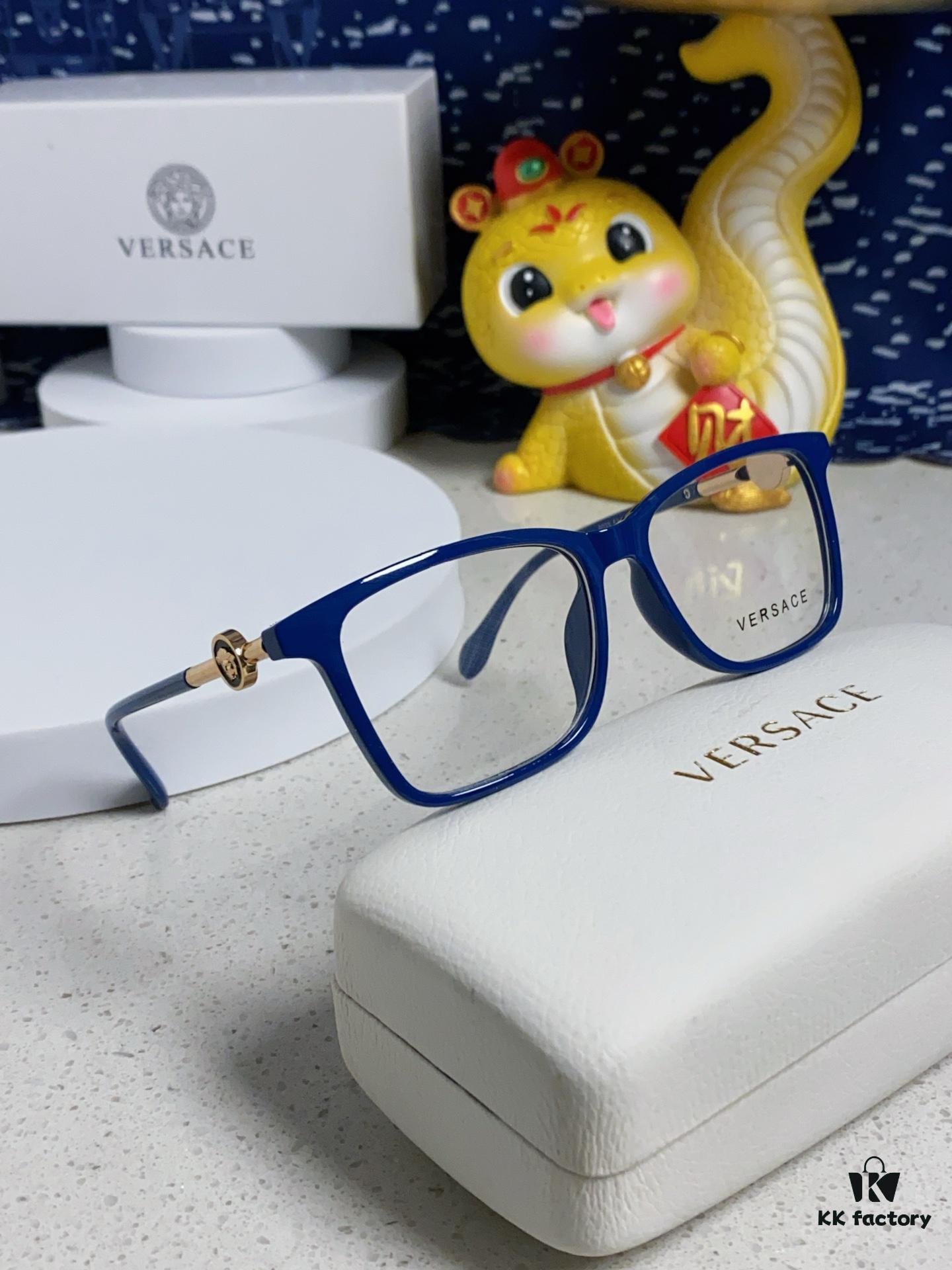 6931f89b3a89a121ed549dba Versace Women's Square Logo Sunglasses, Fashionable Unisex Optical Frame, Stylish Eyewear for Men and Women