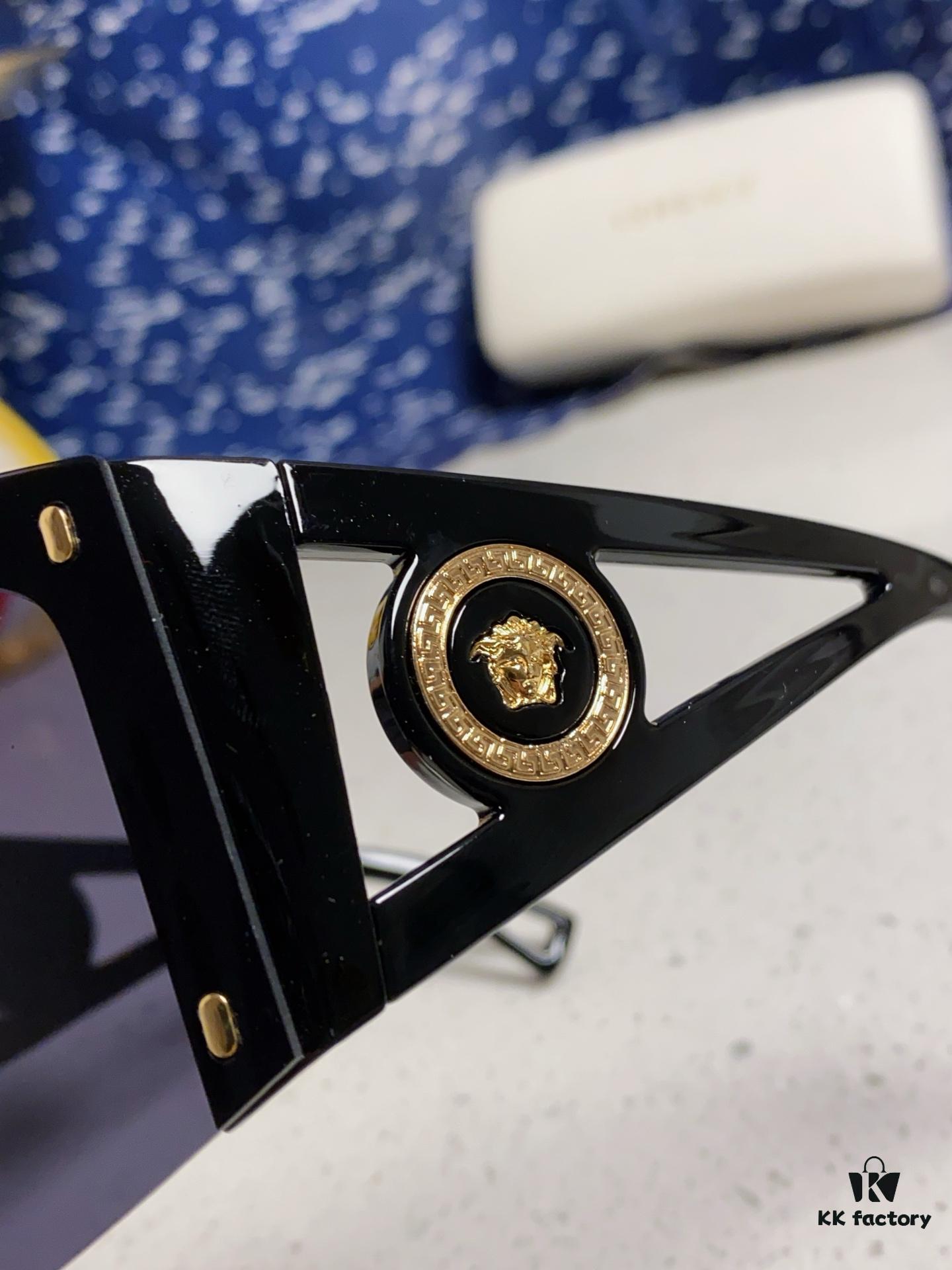 6931f8a13a89a121ed549e00 Versace 2025 New Arrival European and American Style One-Piece Sunglasses, Fashionable Oversized Hollow-Out Sunglasses for Men and Women