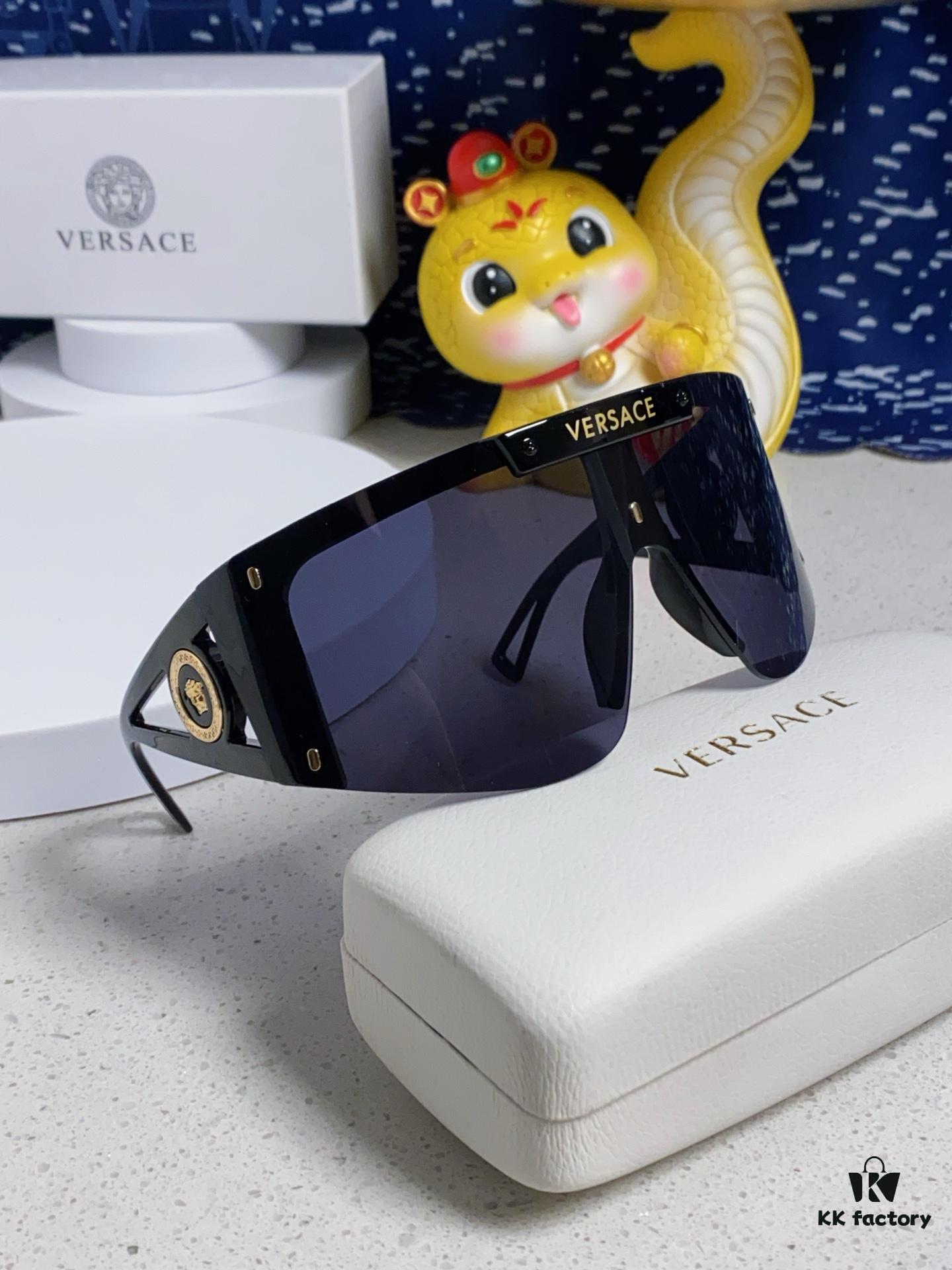 6931f8a13a89a121ed549e02 Versace 2025 New Arrival European and American Style One-Piece Sunglasses, Fashionable Oversized Hollow-Out Sunglasses for Men and Women