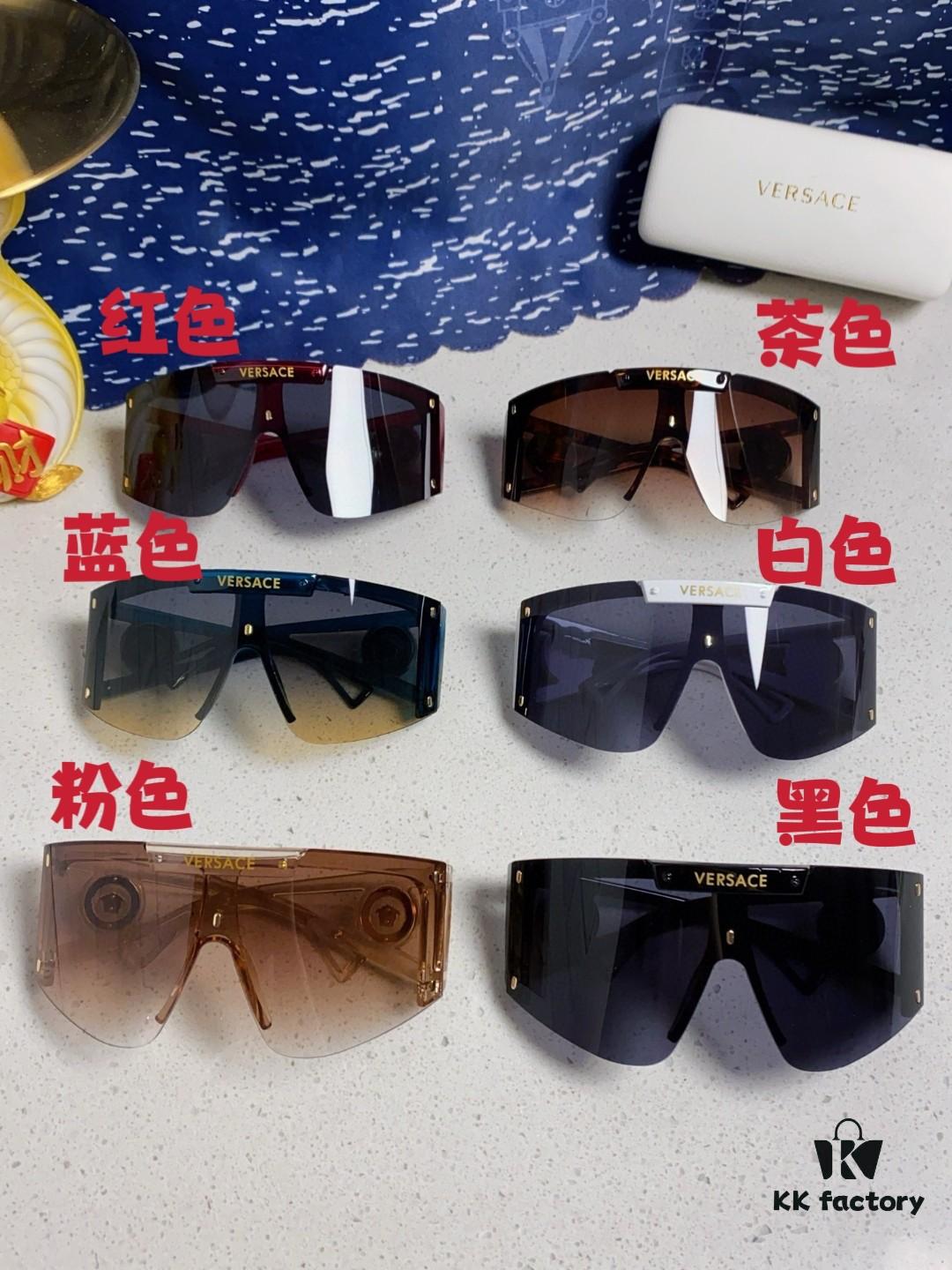 6931f8a13a89a121ed549e04 Versace 2025 New Arrival European and American Style One-Piece Oversized Sunglasses, Fashionable Trendy Hollow-Out Sun Glasses for Men and Women
