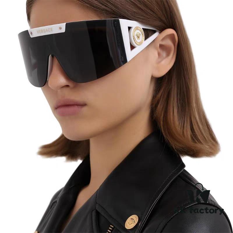 6931f8a13a89a121ed549e05 Versace 2025 New Arrival European and American Style One-Piece Sunglasses, Fashionable Oversized Hollow-Out Sunglasses for Men and Women