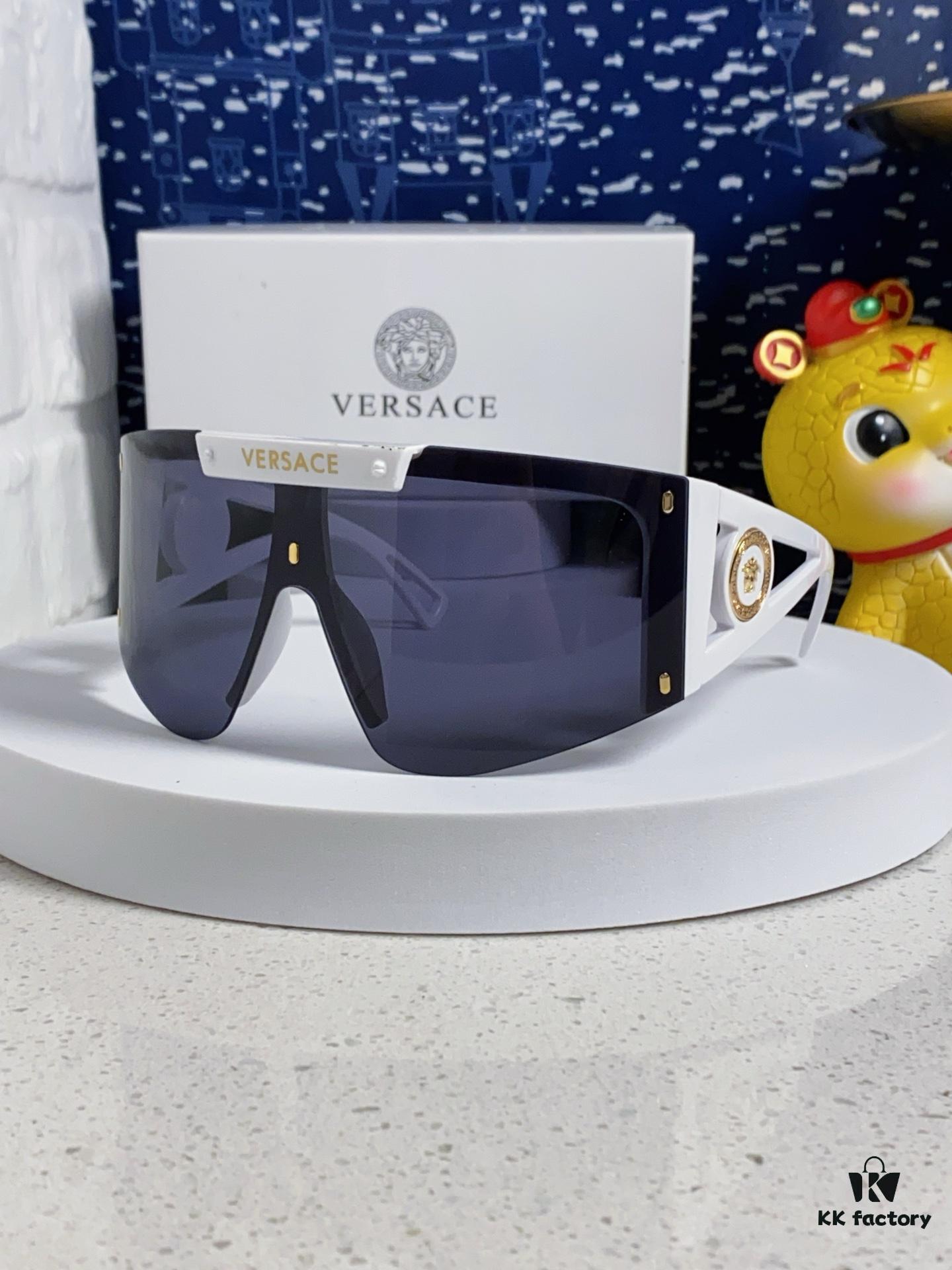 6931f8a13a89a121ed549e06 Versace 2025 New Arrival European and American Style One-Piece Sunglasses, Fashionable Oversized Hollow-Out Sunglasses for Men and Women
