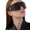 6931f8a23a89a121ed549e0f Versace 2025 New Arrival European and American Style One-Piece Oversized Hollow-Out Sunglasses, Fashionable Unisex Sun Glasses
