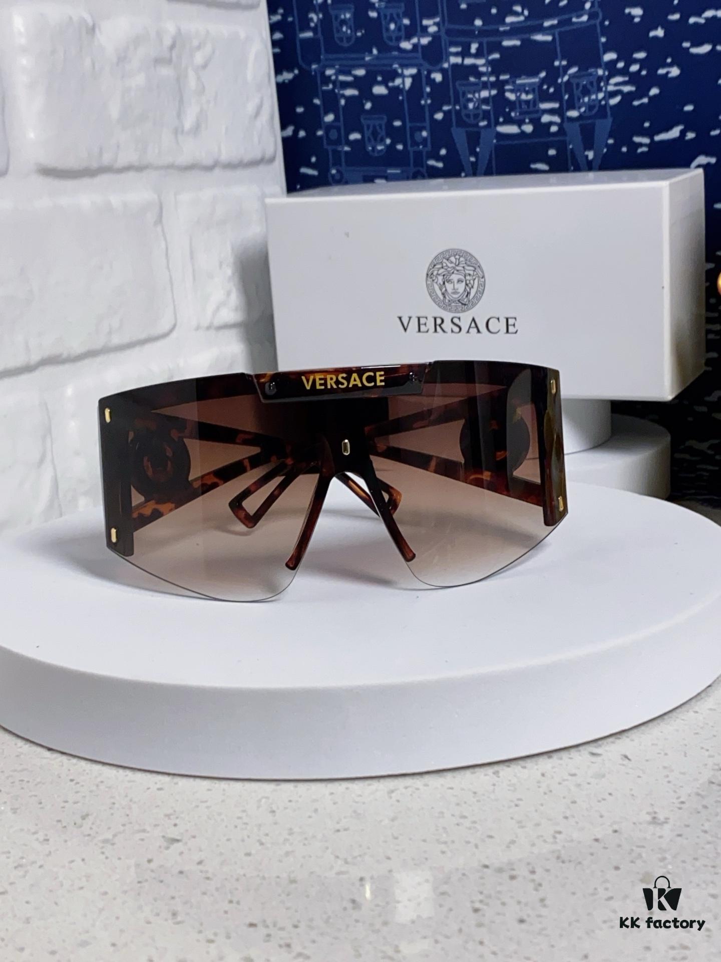 6931f8a23a89a121ed549e11 Versace 2025 New Arrival European and American Style One-Piece Oversized Hollow-Out Sunglasses, Fashionable Unisex Sun Glasses