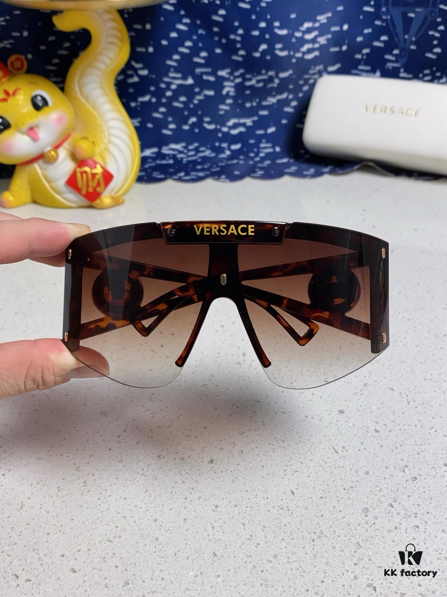 6931f8a23a89a121ed549e13 Versace 2025 New Arrival European and American Style One-Piece Oversized Hollow-Out Sunglasses, Fashionable Unisex Sun Glasses