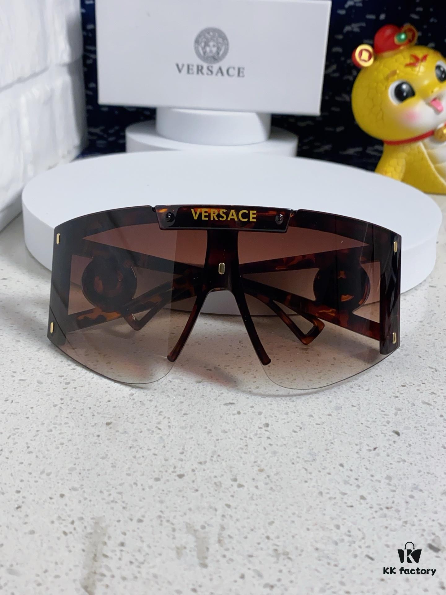 6931f8a23a89a121ed549e17 Versace 2025 New Arrival European and American Style One-Piece Oversized Hollow-Out Sunglasses, Fashionable Unisex Sun Glasses
