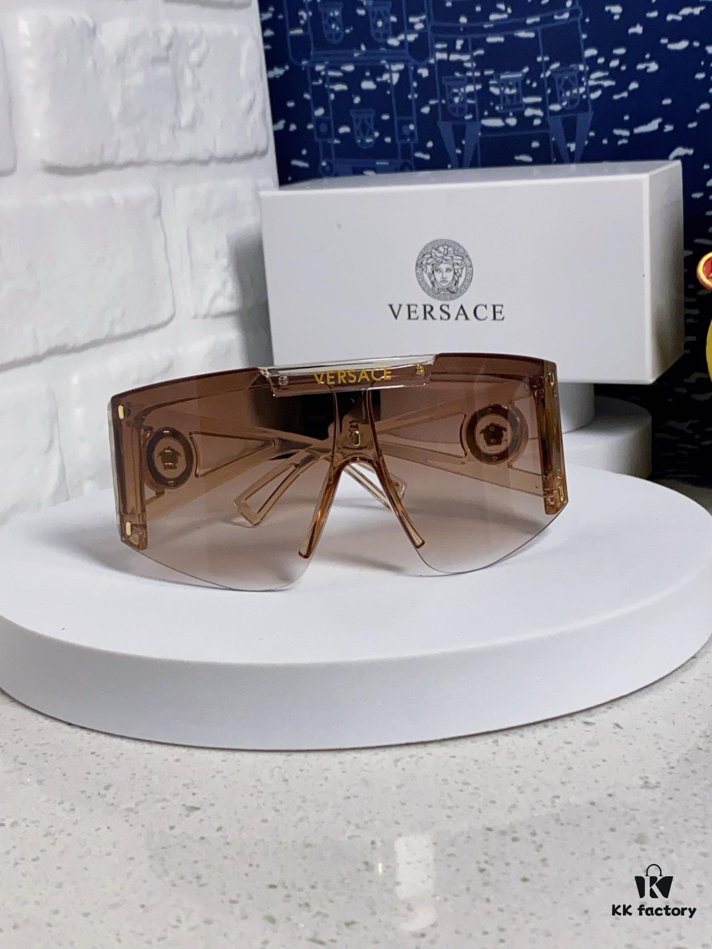 6931f8a33a89a121ed549e1a Versace 2025 New Arrival European and American Style One-Piece Fashion Sunglasses, Trendy Oversized Hollow-Out Sunglasses Unisex