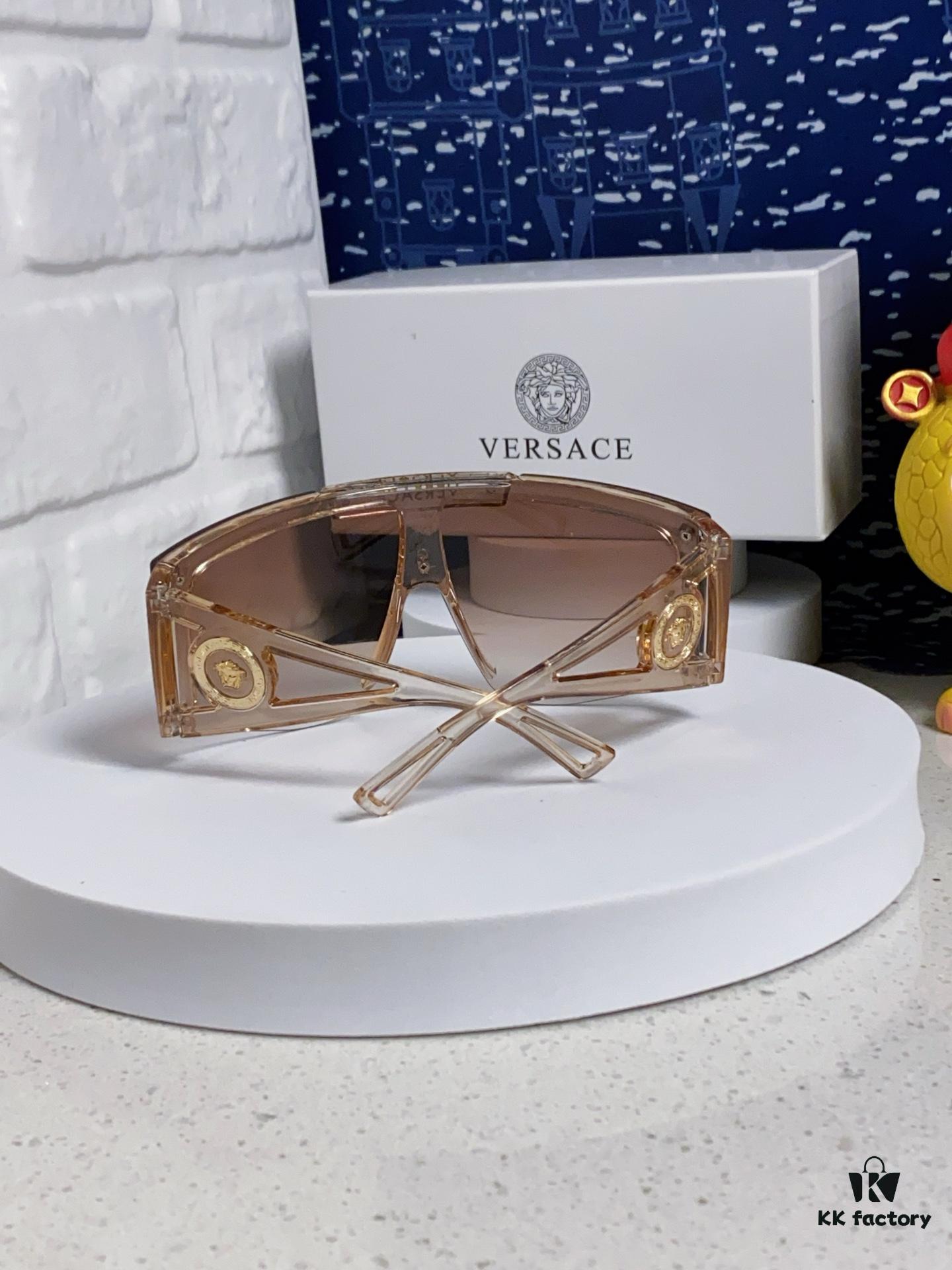 6931f8a33a89a121ed549e1b Versace 2025 New Arrival European and American Style One-Piece Fashion Sunglasses, Trendy Oversized Hollow-Out Sunglasses Unisex
