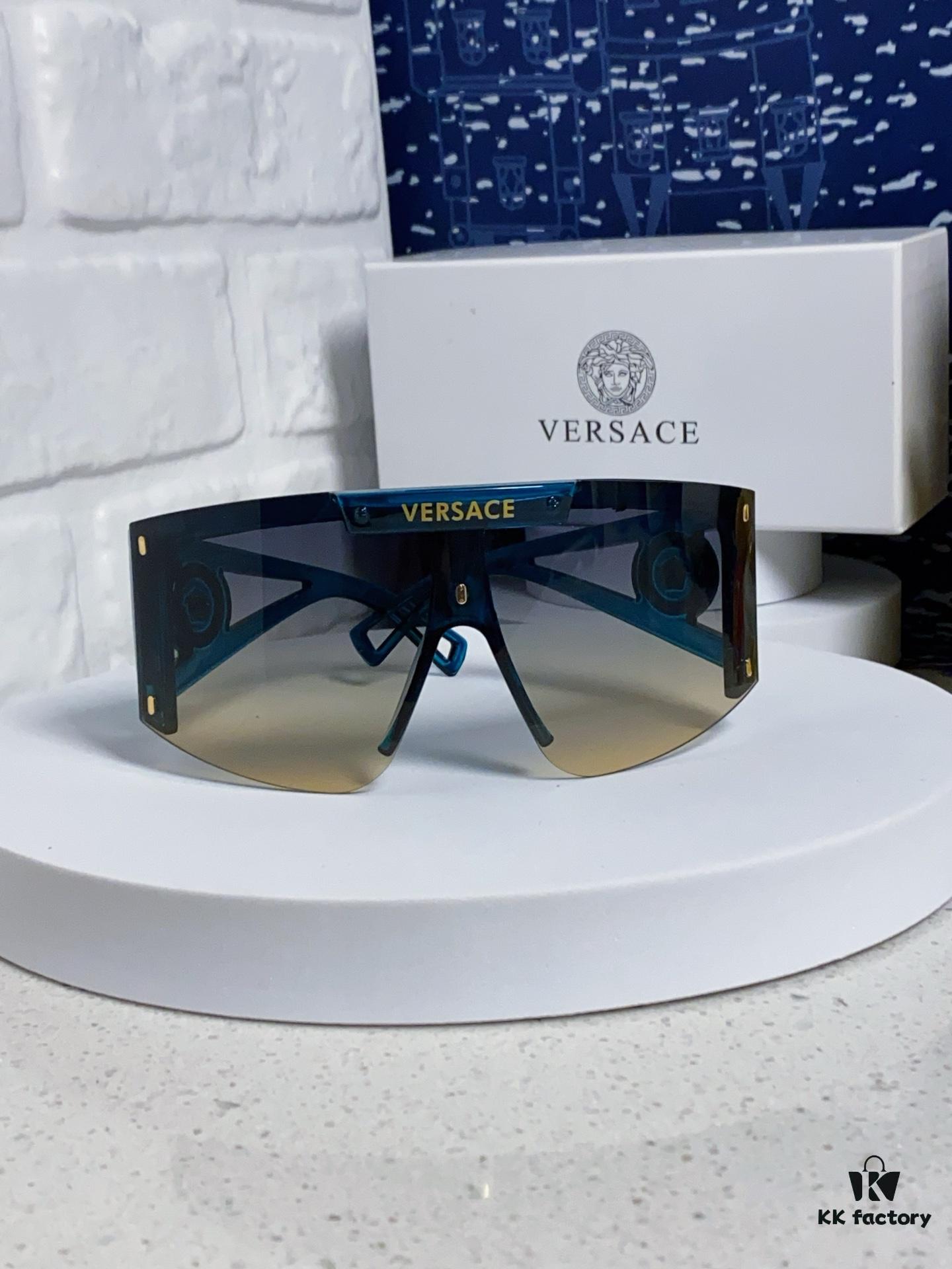 6931f8a43a89a121ed549e23 Versace 2025 New Arrival European and American Style One-Piece Sunglasses, Fashionable Oversized Hollow-Out Sunglasses for Men and Women