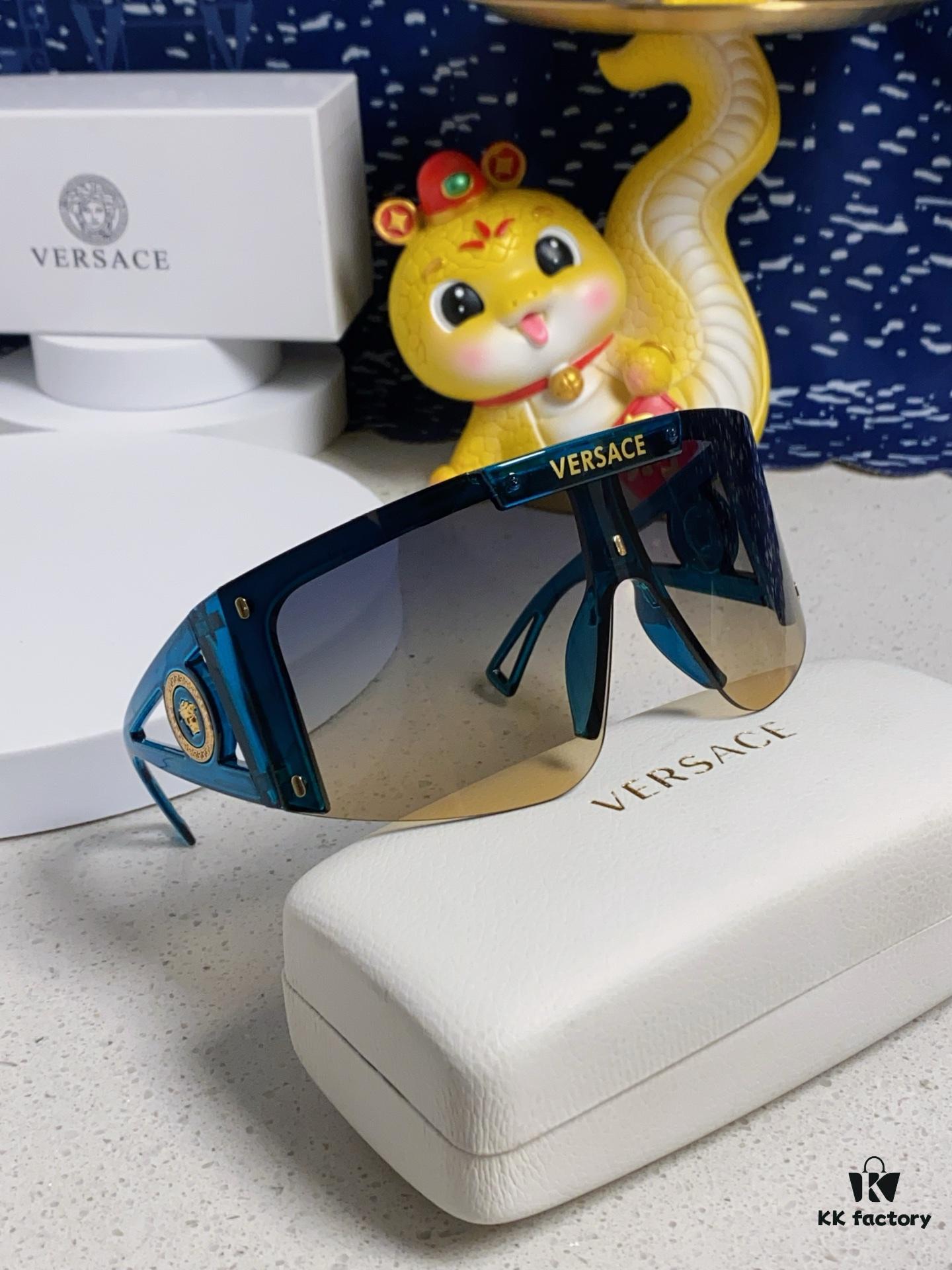 6931f8a43a89a121ed549e2a Versace 2025 New Arrival European and American Style One-Piece Sunglasses, Fashionable Oversized Hollow-Out Sunglasses for Men and Women