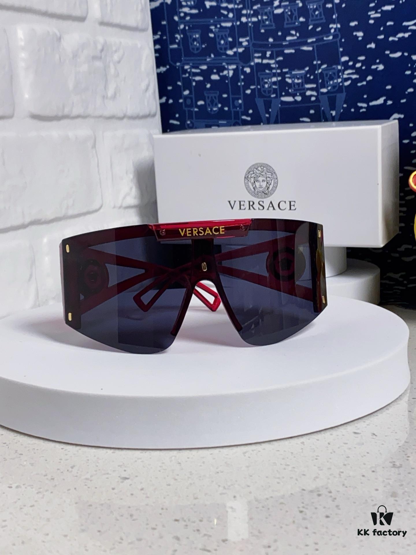 6931f8a43a89a121ed549e2d Versace 2025 New Arrival European and American Style One-Piece Oversized Sunglasses, Fashionable Trendy Hollow-Out Sun Glasses for Men and Women