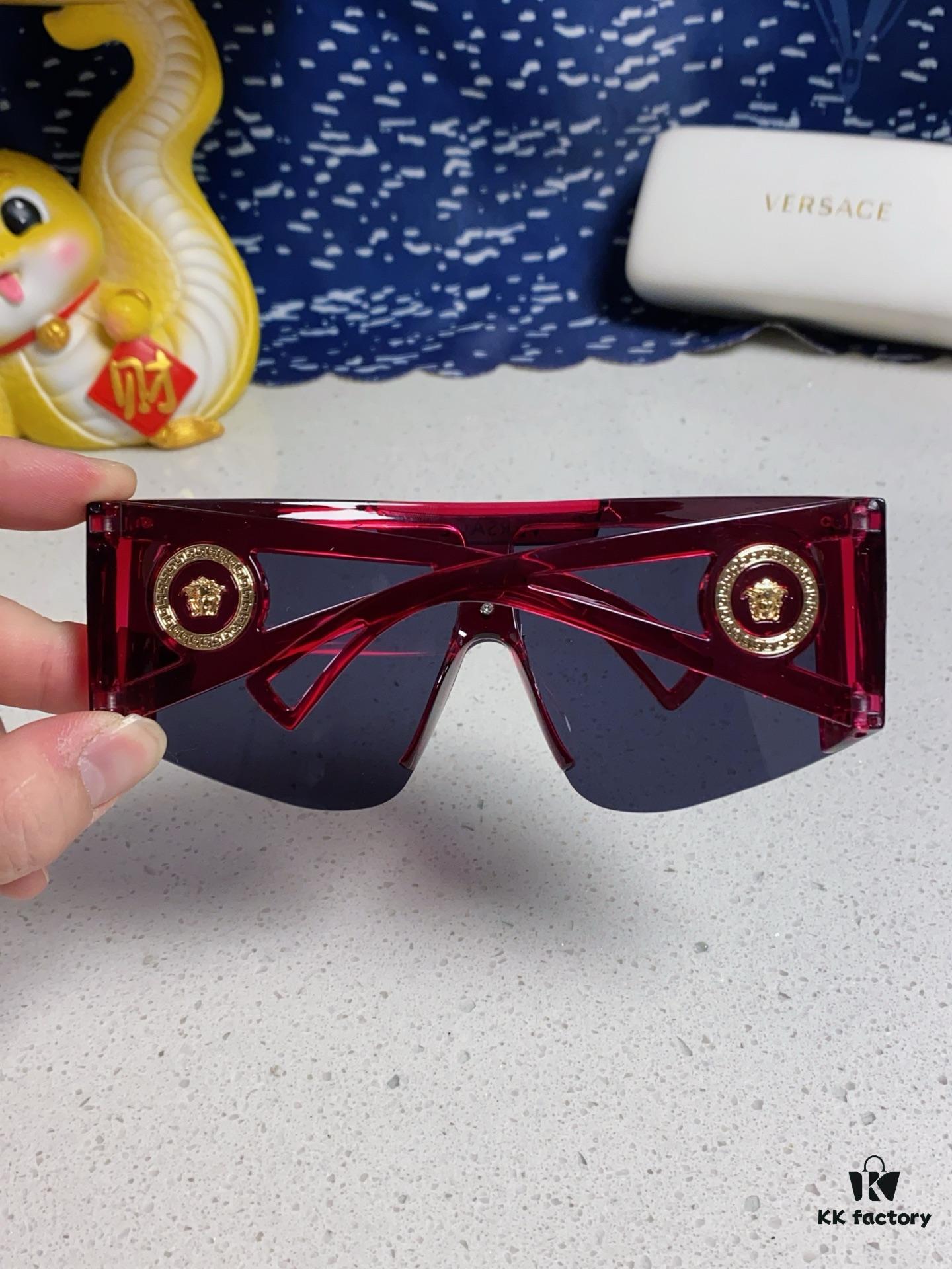 6931f8a53a89a121ed549e30 Versace 2025 New Arrival European and American Style One-Piece Oversized Sunglasses, Fashionable Trendy Hollow-Out Sun Glasses for Men and Women