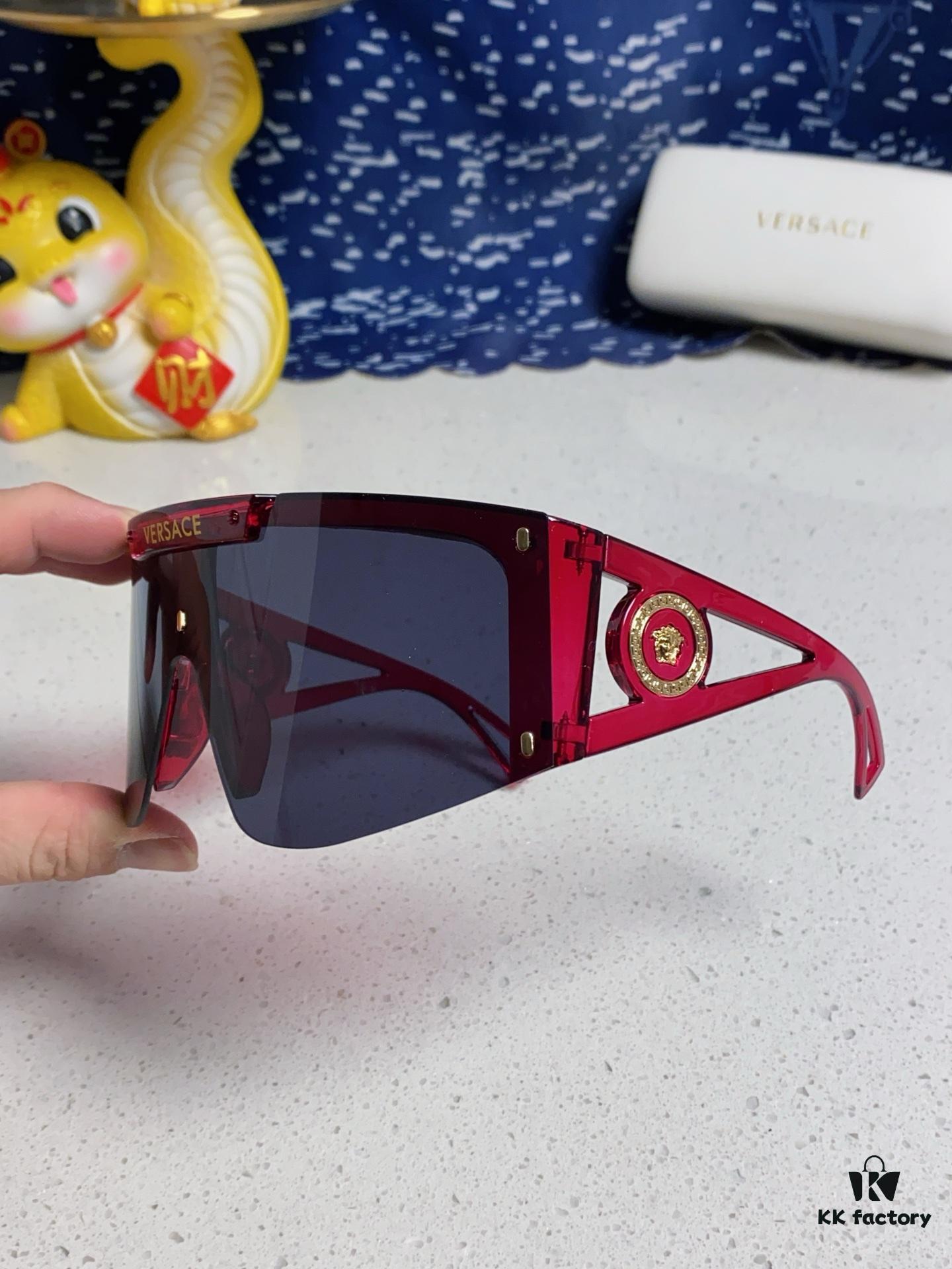6931f8a53a89a121ed549e31 Versace 2025 New Arrival European and American Style One-Piece Oversized Sunglasses, Fashionable Trendy Hollow-Out Sun Glasses for Men and Women
