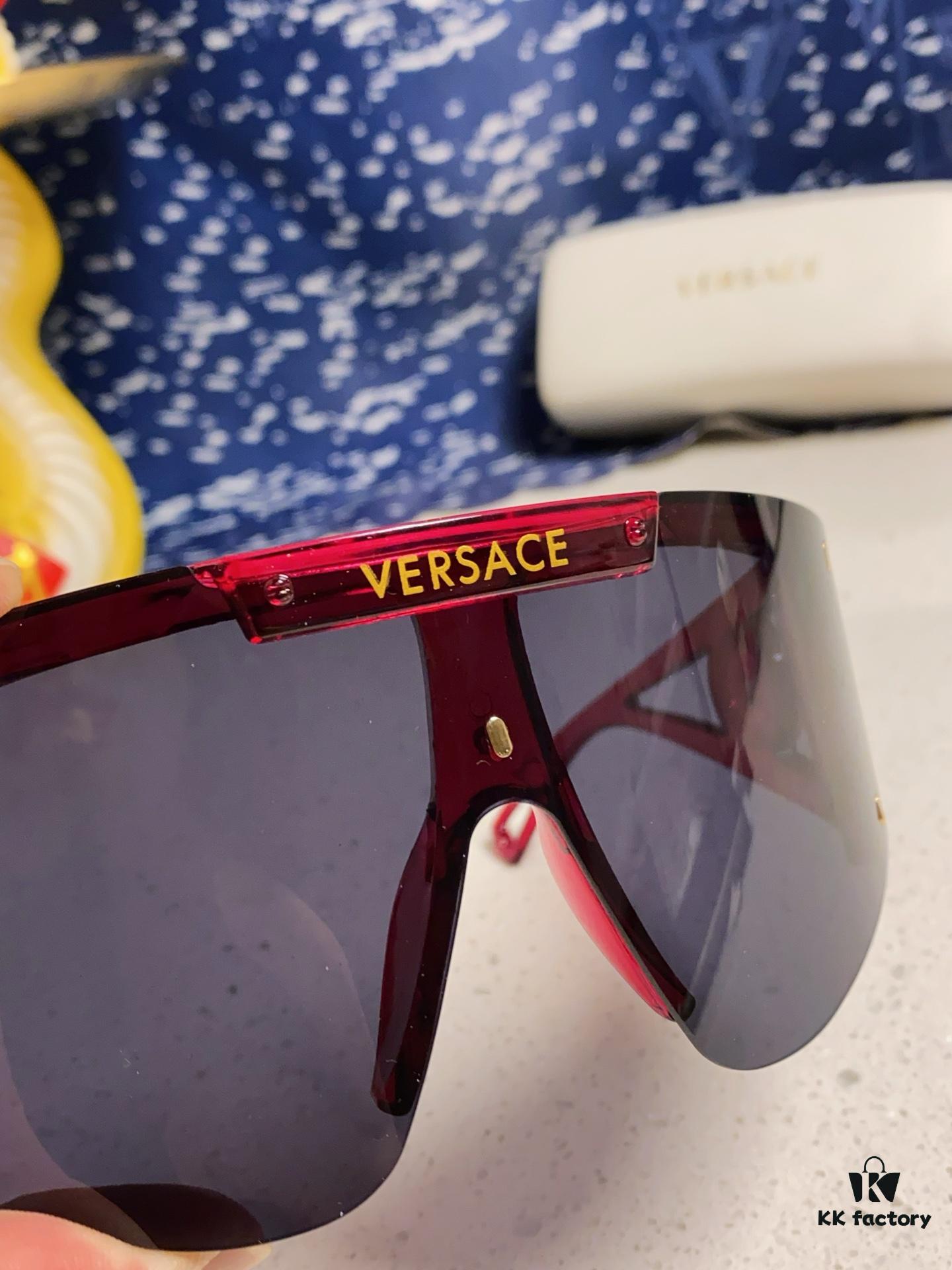 6931f8a53a89a121ed549e32 Versace 2025 New Arrival European and American Style One-Piece Oversized Sunglasses, Fashionable Trendy Hollow-Out Sun Glasses for Men and Women