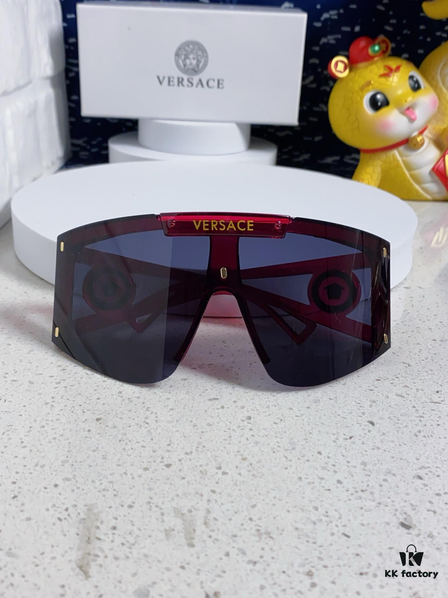 6931f8a53a89a121ed549e33 Versace 2025 New Arrival European and American Style One-Piece Oversized Sunglasses, Fashionable Trendy Hollow-Out Sun Glasses for Men and Women