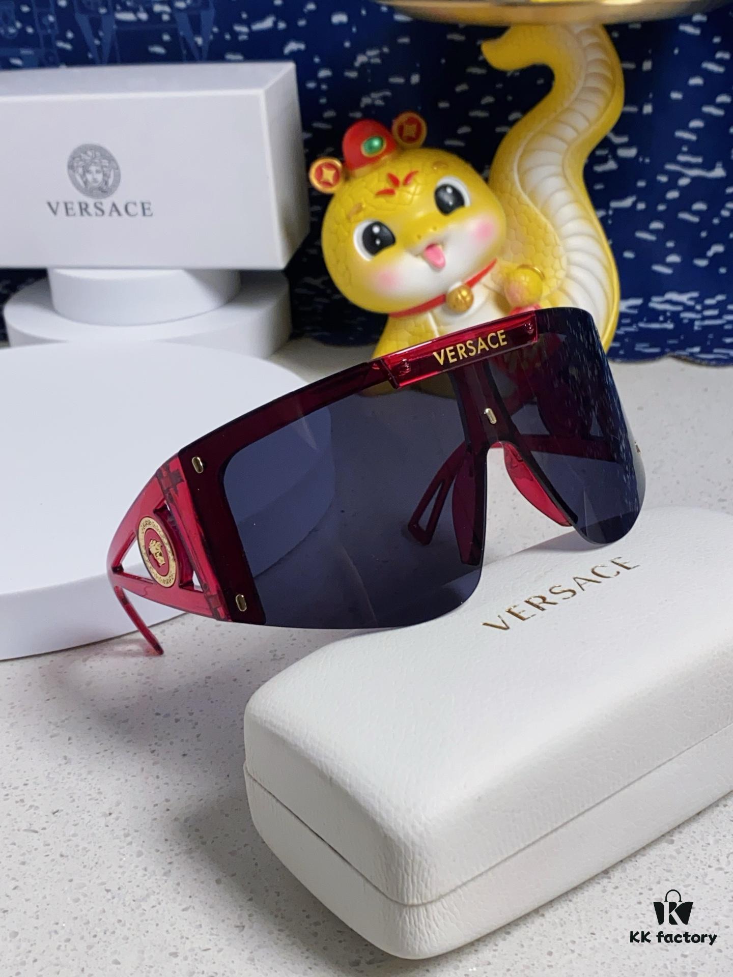 6931f8a53a89a121ed549e34 Versace 2025 New Arrival European and American Style One-Piece Oversized Sunglasses, Fashionable Trendy Hollow-Out Sun Glasses for Men and Women