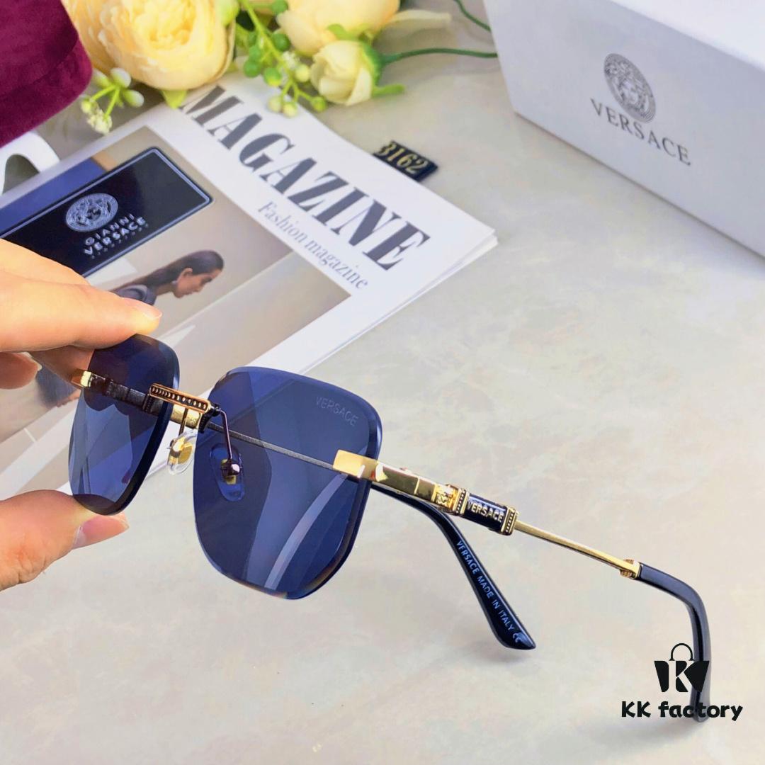6931f8a53a89a121ed549e37 Versac* European and American Style Square Avant-garde Individualistic Small Frame Sunglasses Ins Frameless Ultra-Cool Trendy UV Protection Sunglasses