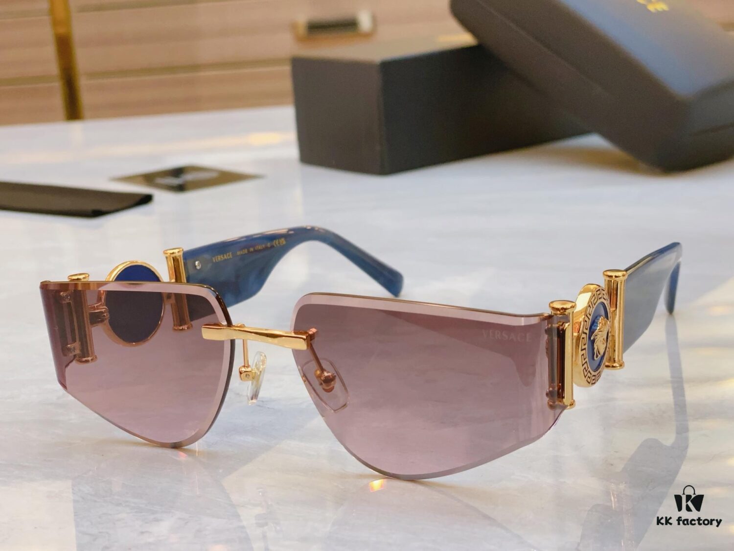 6931f8b73a89a121ed549f2b VERSACE New Model Sunglasses, MODEL: VE6773, SIZE: 63-17-138