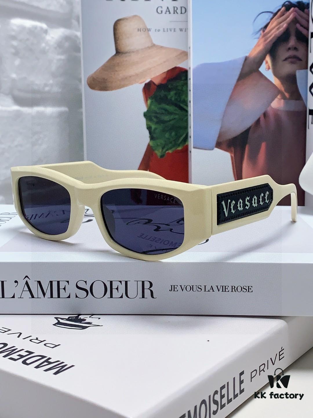 6931f8ba3a89a121ed549f5e Versace 2025 New Arrival Small-Frame Sunglasses for Women, Stylish Letter Design Unisex Square Sunglasses, Retro and Unique Eyewear for Men and Women