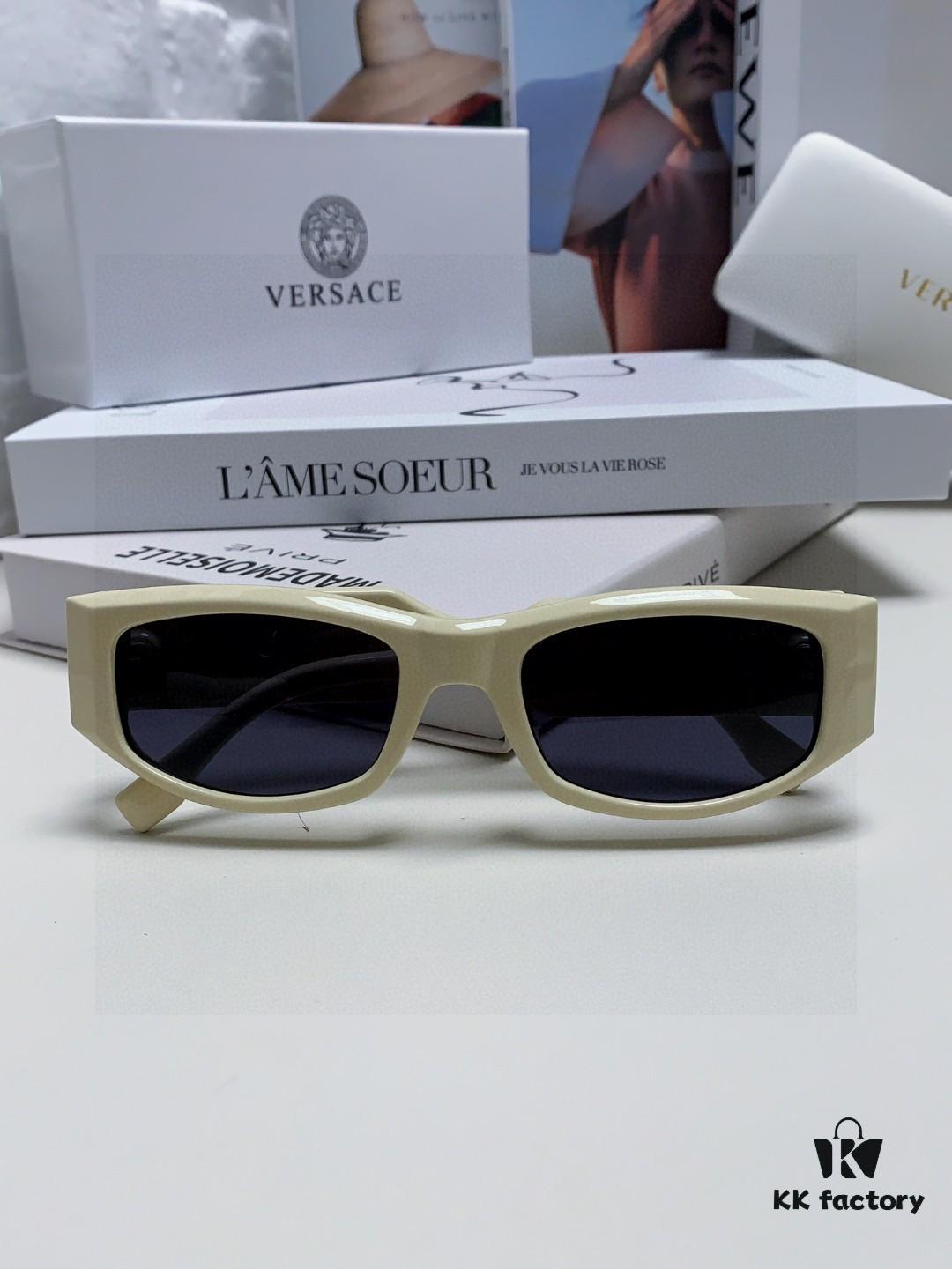 6931f8bb3a89a121ed549f65 Versace 2025 New Arrival Small-Frame Sunglasses for Women, Stylish Letter Design Unisex Square Sunglasses, Retro and Unique Eyewear for Men and Women