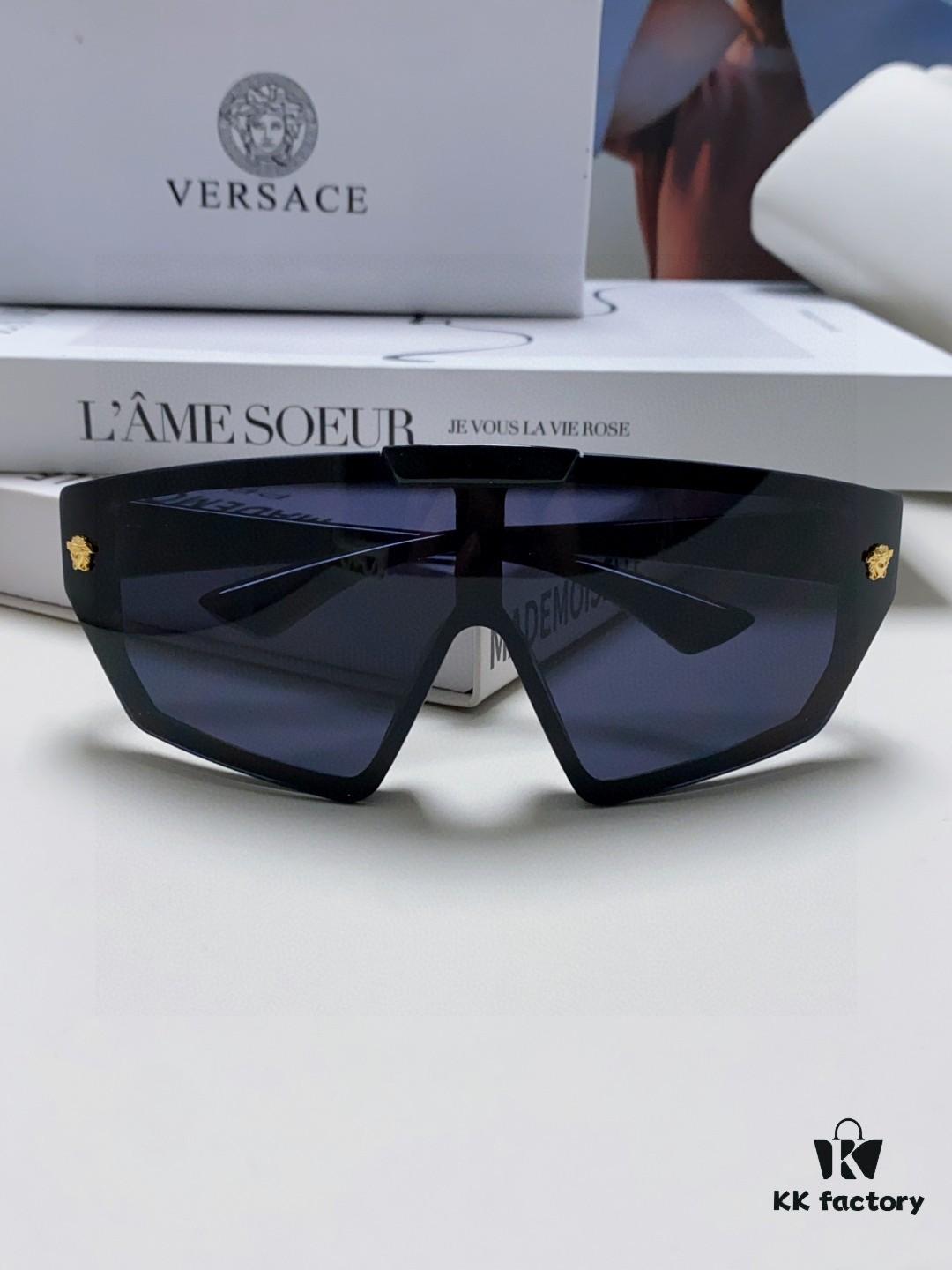 VERSACE Versace [2025 Spring/Summer New Arrival] Unisex Sunglasses, One-Piece Mask-Style Goggles