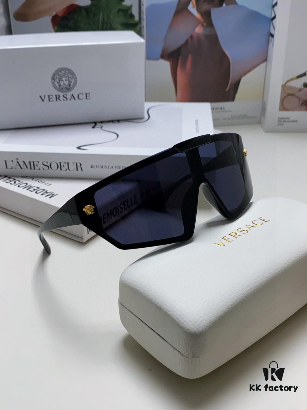 VERSACE Versace [2025 Spring/Summer New Arrival] Unisex Sunglasses, One-Piece Mask-Style Goggles