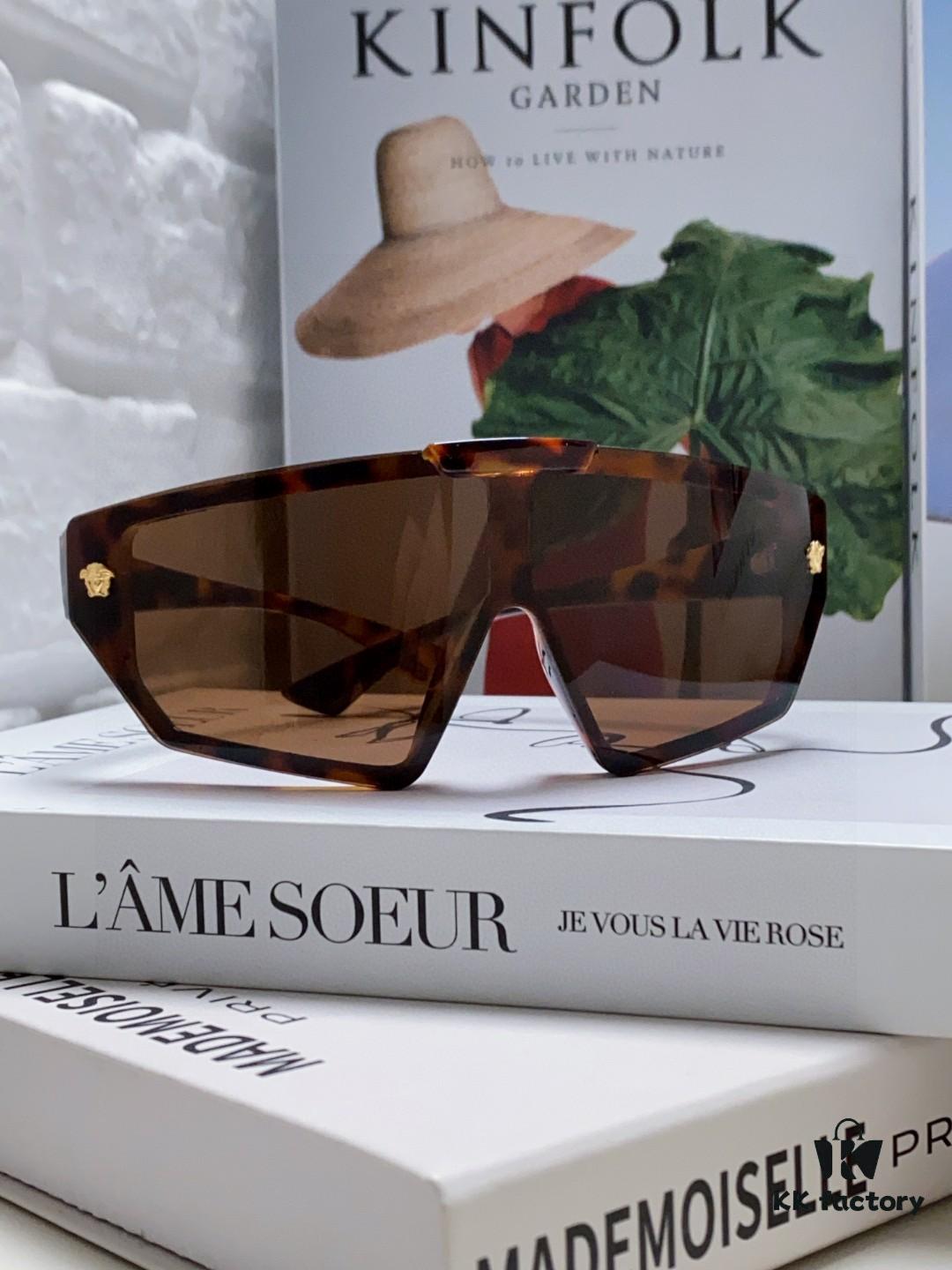 VERSACE Versace [2025 Spring/Summer New Arrival] Unisex Sunglasses, One-Piece Mask-Style Goggles
