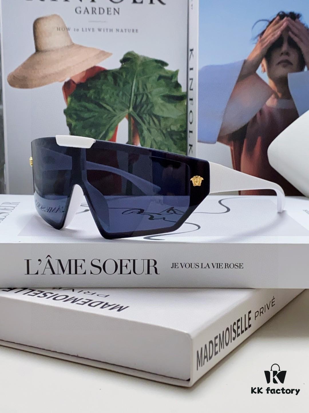 VERSACE Versace [2025 Spring/Summer New Arrival] Unisex Sunglasses, Integrated Mask-Style Goggles
