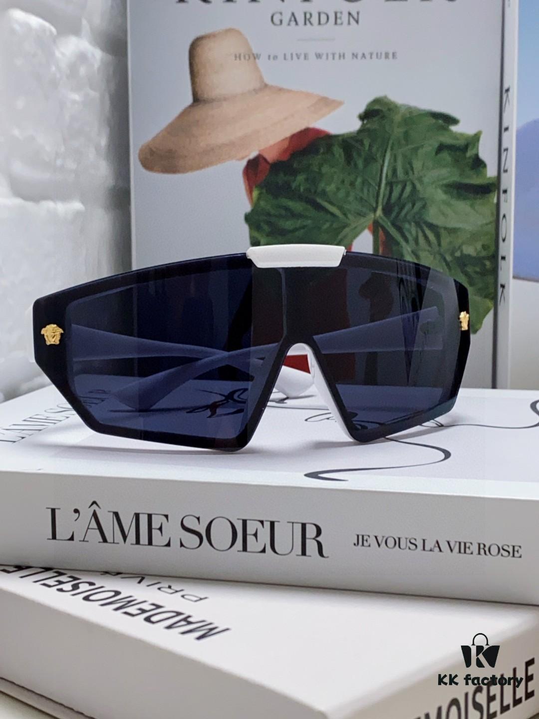 VERSACE Versace [2025 Spring/Summer New Arrival] Unisex Sunglasses, Integrated Mask-Style Goggles