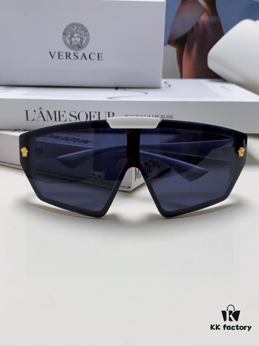 VERSACE Versace [2025 Spring/Summer New Arrival] Unisex Sunglasses, Integrated Mask-Style Goggles