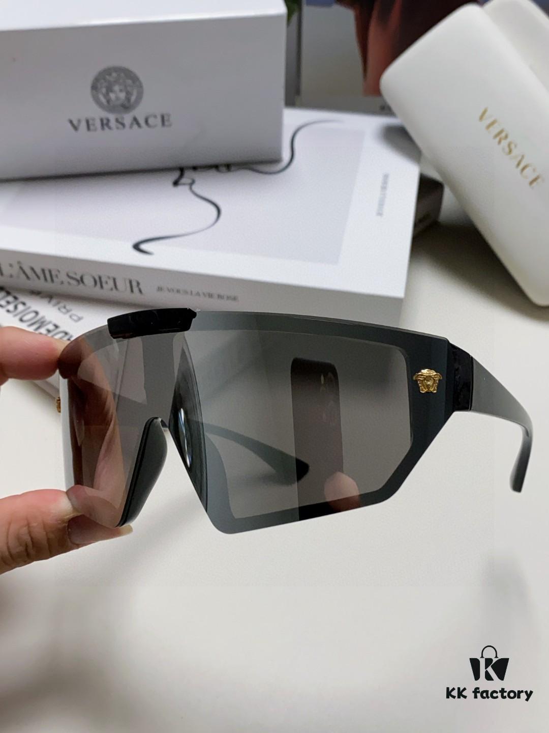 VERSACE Versace [2025 Spring/Summer New Arrival] Unisex Sunglasses, One-Piece Mask-Style Goggles