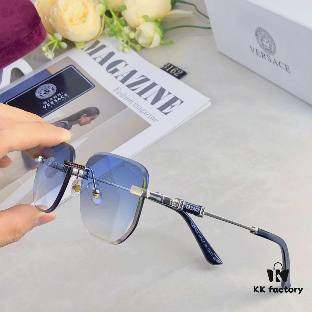 6931f8cc3a89a121ed54a046 Versac* European and American Style Square Avant-garde Individualistic Small Frame Sunglasses Instagram Unframed Super Cool Influencer Sunglasses UV Protection Sunglasses Sun Glasses