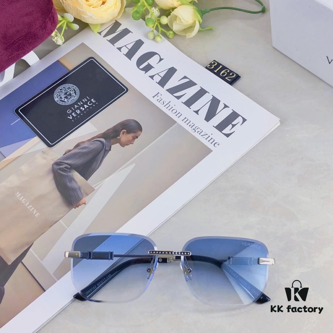 6931f8cc3a89a121ed54a049 Versac* European and American Style Square Avant-garde Individualistic Small Frame Sunglasses Instagram Unframed Super Cool Influencer Sunglasses UV Protection Sunglasses Sun Glasses